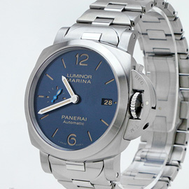 希少新作腕時計 PANERAI パネライ ルミノール マリーナ PAM01028 42mm Cal.P.9010搭載 ブルー スモールセコンド